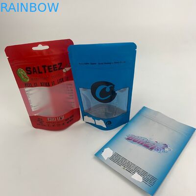 Dầu CBD trong suốt Cửa sổ Mylar Giấy bạc Bao bì bằng nhựa cho trẻ em