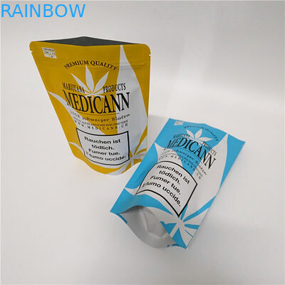 Túi chống nước Mylar kỹ thuật số in kỹ thuật số có thể uốn lại tùy chỉnh có dây kéo