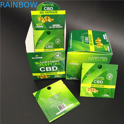 CBD Weed Foil Mylar Nhựa đứng lên Túi kín khí Chống mùi