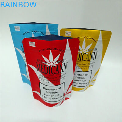 Tùy chỉnh CBD Weed Mylar Hương thảo mộc Bao bì Chống mùi Chống trẻ em