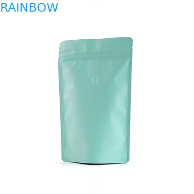 In ống đồng Mờ hoàn thiện bằng nhôm foil Zipper Túi cà phê có van