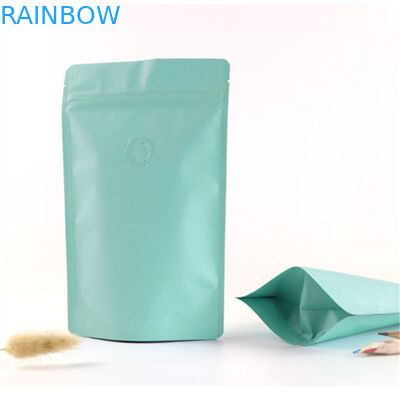 In ống đồng Mờ hoàn thiện bằng nhôm foil Zipper Túi cà phê có van