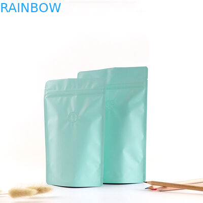 In ống đồng Mờ hoàn thiện bằng nhôm foil Zipper Túi cà phê có van