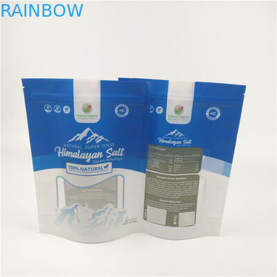 Muối tắm Bao bì Giấy bạc Matt Đứng lên Túi Ziplock Có thể tái sử dụng