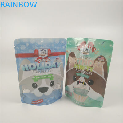 Bánh quy cho chó hữu cơ Túi đựng thức ăn cho thú cưng Ống đồng in phim nhiều lớp