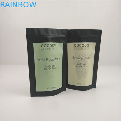 Chống ẩm 14 Oz Túi đựng giấy bạc có thể kéo lại bằng dây kéo để tẩy tế bào chết toàn thân