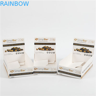Snack trái cây Thanh sô cô la Hiển thị Hộp giấy bìa cứng In tùy chỉnh