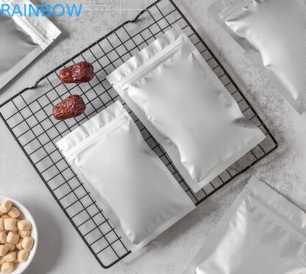 Túi trà nhỏ Zipper Foil Mylar Ba bên Túi niêm phong có mùi Bằng chứng tùy chỉnh In