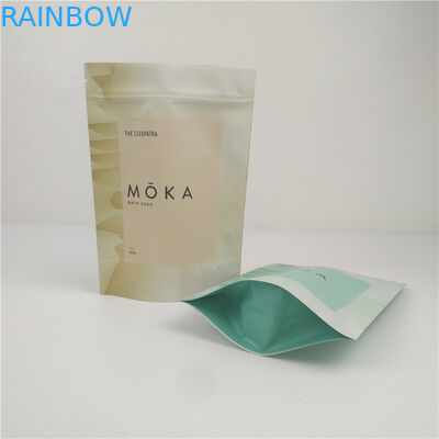 Túi đựng bằng nhựa nhiều lớp có dây kéo tùy chỉnh cho muối tắm