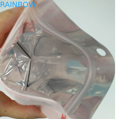 Clear Window Matte Mylar Aluminium Foil Zip Lock Pouches đứng