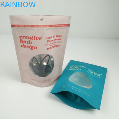 Clear Window Matte Mylar Aluminium Foil Zip Lock Pouches đứng