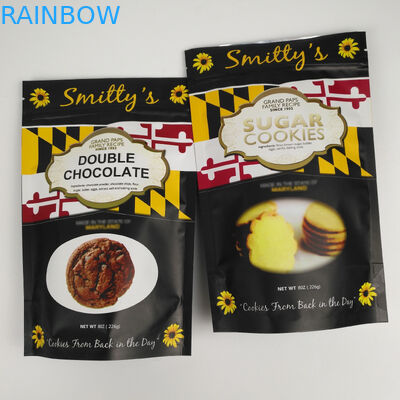 Thân thiện với môi trường Matt nhôm Foil đứng lên Túi ziplock cho thực phẩm hạt