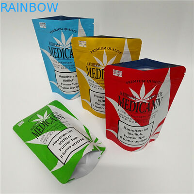 In tùy chỉnh có thể tái chế Mylar Mùi bằng chứng Weed Gummy Bear Ăn được Túi bao bì Ziplock có thể thay đổi được