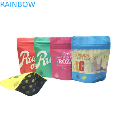 CBD Weeds Kẹo cao su Gấu thảo mộc Túi bán lẻ thuốc lá Runtz Túi Mylar Soft Touch cho Bao bì bánh quy