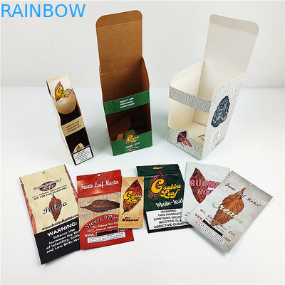 Hộp giấy bao bì gói điếu xì gà Grabba tùy chỉnh Cigarillo bọc hộp cajas chồi cỏ dại papel với plast