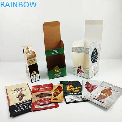 Hộp giấy bao bì gói điếu xì gà Grabba tùy chỉnh Cigarillo bọc hộp cajas chồi cỏ dại papel với plast