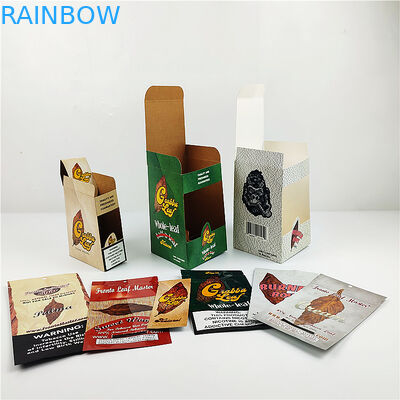 Hộp giấy bao bì gói điếu xì gà Grabba tùy chỉnh Cigarillo bọc hộp cajas chồi cỏ dại papel với plast