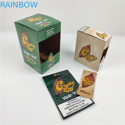 2020 Thiết kế mới Grabba Leaf Cigar Wraps Bao bì Hộp giấy Lá cùn Bộ trưng bày gói