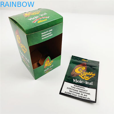 lá nhôm in tùy chỉnh tự nhiên lá grabba Nắp hộp trưng bày hộp đóng gói cho mũ hộp đựng xì gà Hộp đựng xì gà