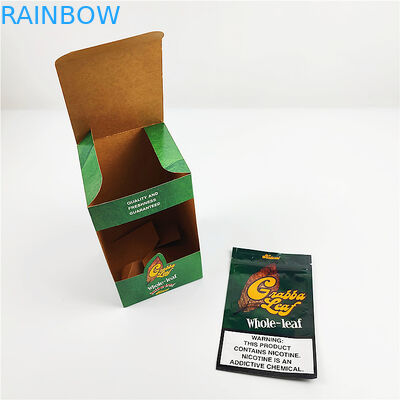 lá nhôm in tùy chỉnh tự nhiên lá grabba Nắp hộp trưng bày hộp đóng gói cho mũ hộp đựng xì gà Hộp đựng xì gà