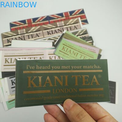 Keo dán tùy chỉnh độc đáo Nhãn dán không thấm nước Sản phẩm thực phẩm Chai nước Logo tùy chỉnh Nhãn in Nhãn dán