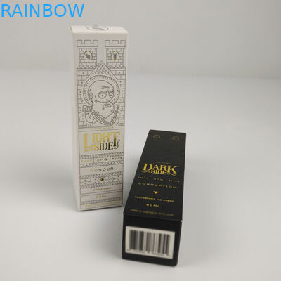 Logo tùy chỉnh được in hình chữ nhật bóng hộp giấy mỹ phẩm có thể gập lại được cho chai tinh chất nước hoa Serum dưỡng da