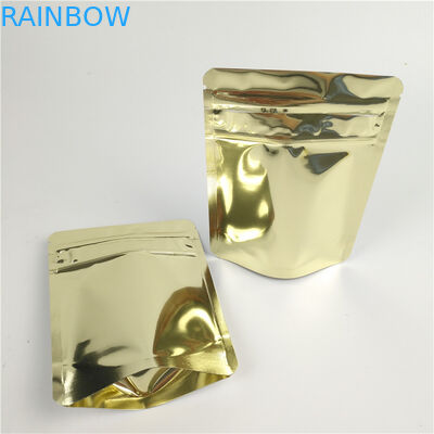 VMPET CMYK Smell Proof Stand Up Pouch Heat Seal Ziplock PMS