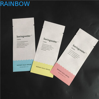 Eco Friend Giấy Kraft có thể phân hủy sinh học PLA Hợp chất bột thực phẩm Gia vị Bao bì Bao bì Ba mặt Túi niêm phong