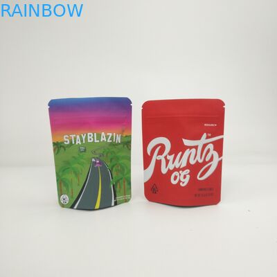Mẫu miễn phí 3.5g 7g 14g 28g 1pound Cookies Túi đứng cho cây gai dầu CBD Cần sa Runtz Kush Haze