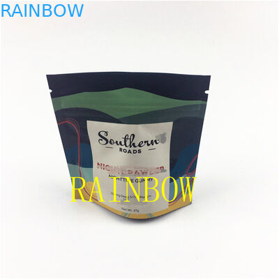 In tùy chỉnh 3,5g 7g 28g Bánh quy hoa khô edibles bao bì chống mùi túi đựng hạt giống mylar