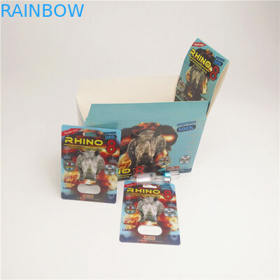 90mic Sexual Pills Thẻ giấy vỉ cho Rhino Magnum