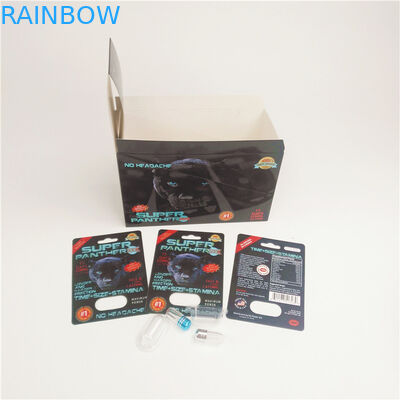 90mic Sexual Pills Thẻ giấy vỉ cho Rhino Magnum