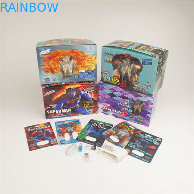 90mic Panther Thuốc kích dục Thẻ 3D Thẻ giấy Rhino 3K 7K