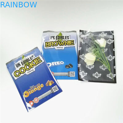 CMYK 120mic Flat Aluminium Foil Pouch Gummy THC Smell Proof Túi Mylar