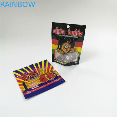Túi bao bì nhiều lớp giấy bạc CMYK 160mic AL 0,7C THC Túi Gummy Mylar