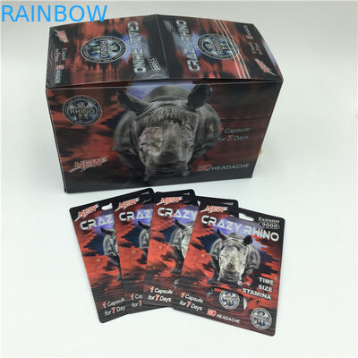 Hộp bao bì thuốc Crazy Rhino 69 Thuốc Rhino 7 Thuốc kích dục nam