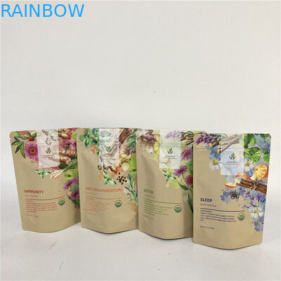 Cmyk 1.2C MPET Túi dây kéo đứng lên 1.5C PA cho trà / cà phê