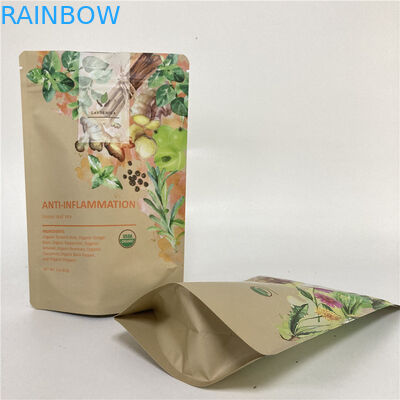 Cmyk 1.2C MPET Túi dây kéo đứng lên 1.5C PA cho trà / cà phê