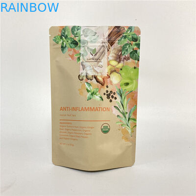 Cmyk 1.2C MPET Túi dây kéo đứng lên 1.5C PA cho trà / cà phê