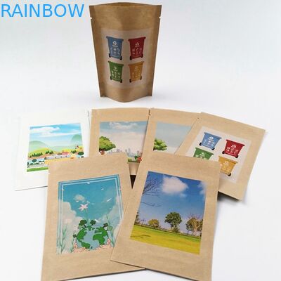 Tinh bột ngô SGS MOPP 50mic Trái cây bao bì Túi giấy PLA Lót