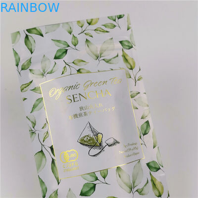 CMYK ISO VMPET Aluminium Foil Tea Pouch 120mic MOPP Đứng lên Túi Zipper