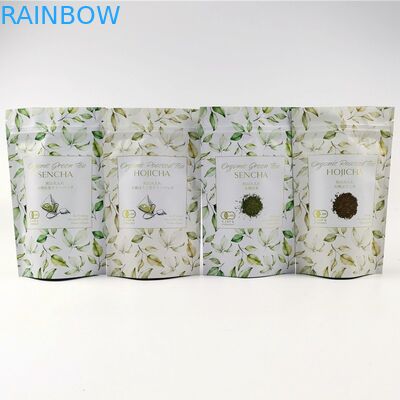 VMPET FDA Cmyk Matte Aluminium Foil Pouch Bột trà Matcha 150mic