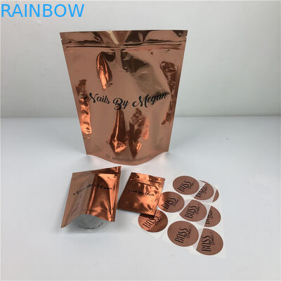 Túi giấy bạc quần áo bằng nhựa 120mic MOPP CMYK SGS Clear Ziplock Mylar Bag