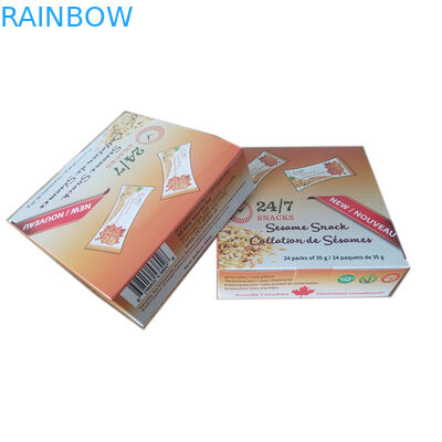 Snack ISO CMYK Hộp bao bì giấy trưng bày 350G Ivory Board vmpet