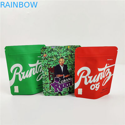 Mopp 180mic 3.5g Cookies Mylar Túi SGS PET Túi Zipper chống mùi