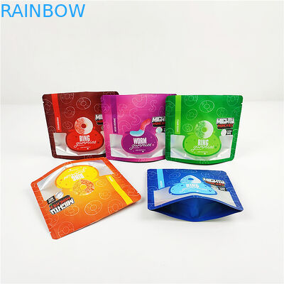 28g 80mic 1 / 4oz Túi Bao Bì CMYK Mylar Túi FSC Mờ CBD Mylar