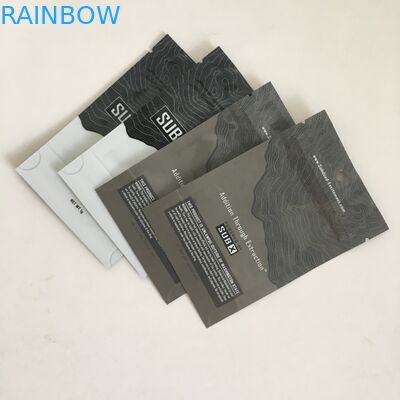 Chống mùi Đứng lên Túi Mylar Túi có Ziplock 1g Cần sa Túi nhựa có hoa Cần sa có lỗ treo Cửa sổ rõ ràng