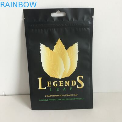 Ziplock nhựa cấp thực phẩm in ấn Mylar Bao bì Túi đựng lá thuốc lá Ｗ Với lỗ treo