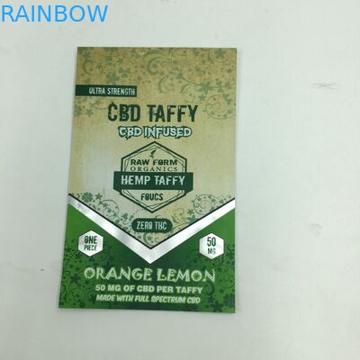 In tùy chỉnh 1g 3,5g tái chế dây kéo chống mùi hôi gấu CBD nhỏ đứng lên túi cỏ mylar 3,5g có thể ăn được