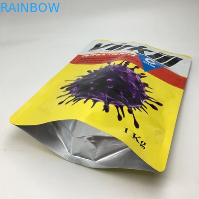 Đứng lên Hợp chất nhiều lớp nhôm nhiều lớp Whey Protein Bột lưu trữ thực phẩm Túi đóng gói Ziplock 1kg Bột thực phẩm Túi